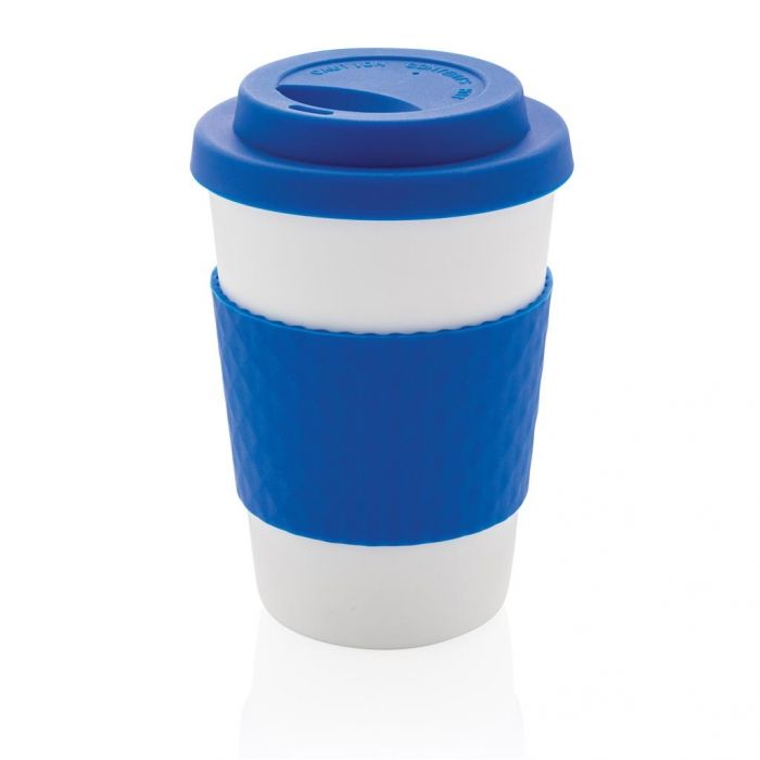 Herbruikbare koffiebeker 270ml, blauw - 1