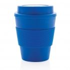 Herbruikbare koffiebeker met schroefdop 350ml, blauw - 2