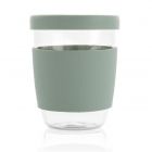 Ukiyo borosilicaat glas met siliconen deksel en sleeve, groe - 3