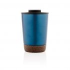 Kurk koffiebeker, blauw - 2