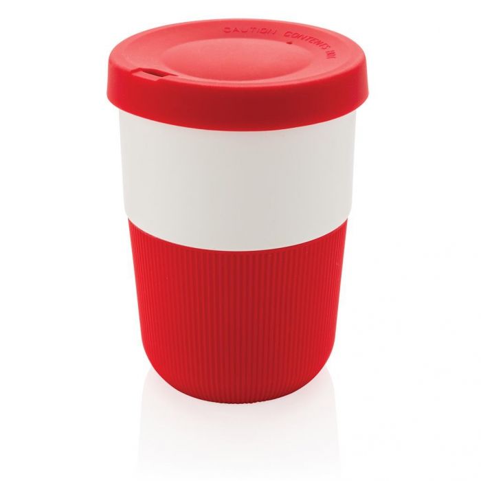 PLA cup coffee to go 380ml, rood - 1