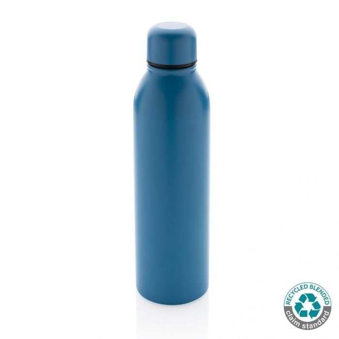 RCS gerecycled roestvrijstalen vacuümfles 500ML, blauw - 1