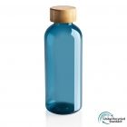 GRS RPET fles met FSC bamboe dop, blauw