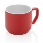 Keramische moderne mok, rood - 1