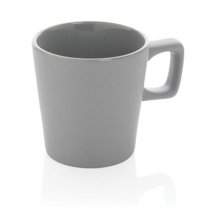 Keramische moderne koffiemok, grijs - 1