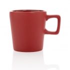 Keramische moderne koffiemok, rood - 2