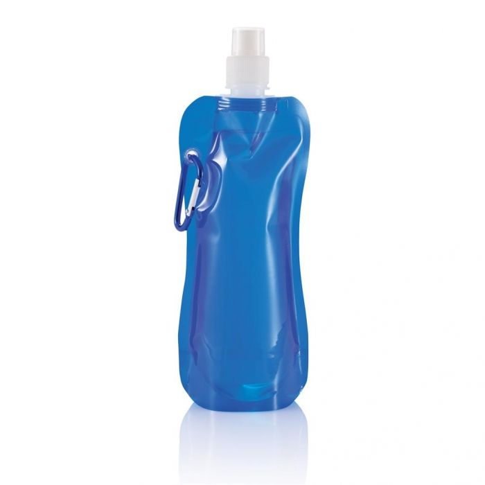 Opvouwbare waterfles, blauw - 1