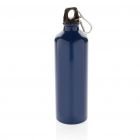 XL aluminum sportfles met karabijnhaak, blauw