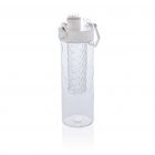 Honeycomb afsluitbare lekvrije waterfles met infuser, wit