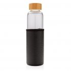 Borosilicaatglas fles met PU sleeve, wit - 4