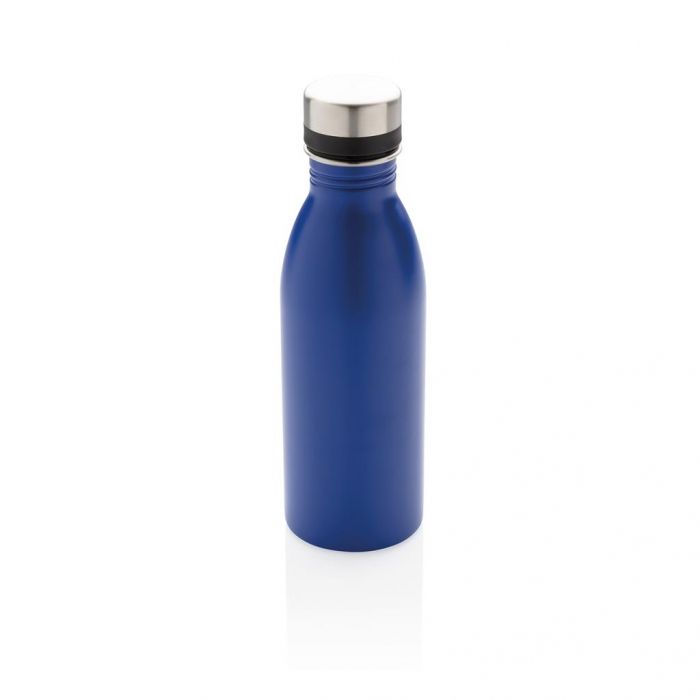 Deluxe RVS water fles, blauw - 1