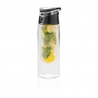 Afsluitbare waterfles met infuser, transparant