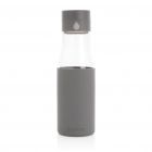 Ukiyo glazen hydratatie-trackingfles met sleeve, grijs - 2