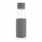Ukiyo glazen hydratatie-trackingfles met sleeve, grijs - 3