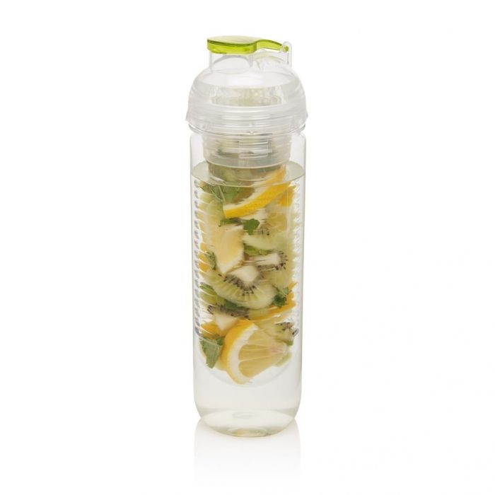 Waterfles met infuser, groen - 1