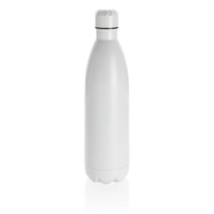 Unikleur vacuum roestvrijstalen fles 1L, wit - 1