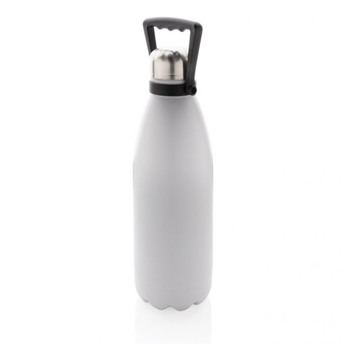 1.5L vacuüm geïsoleerde roestvrijstalen fles, off white - 1