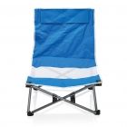 Opvouwbare strandstoel in tas, blauw - 2