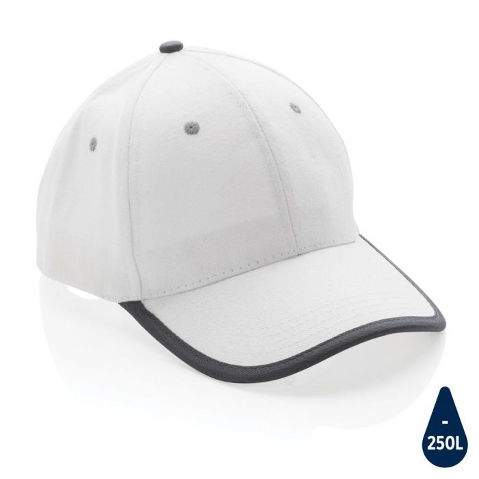 Impact AWARE ™ 6 panel cap van geborsteld katoen met bies, w - 1