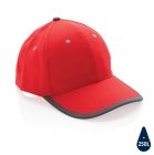 Impact AWARE ™ 6 panel cap van geborsteld katoen met bies, r