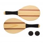 Houten frescobol tennis set, bruin