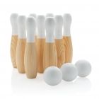 Houten skittles set, bruin