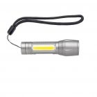 LED 3W focus zaklamp met COB, grijs - 3