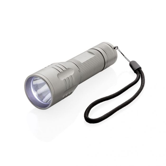 3W CREE zaklamp medium, grijs - 1