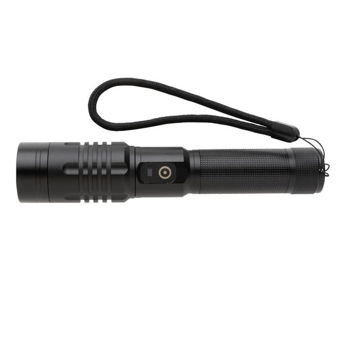 Gear X USB oplaadbare zaklamp, zwart - 1