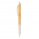 Bamboe & tarwestro pen, wit - 2