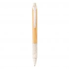 Bamboe & tarwestro pen, wit - 3