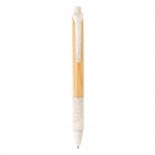 Bamboe & tarwestro pen, wit - 3