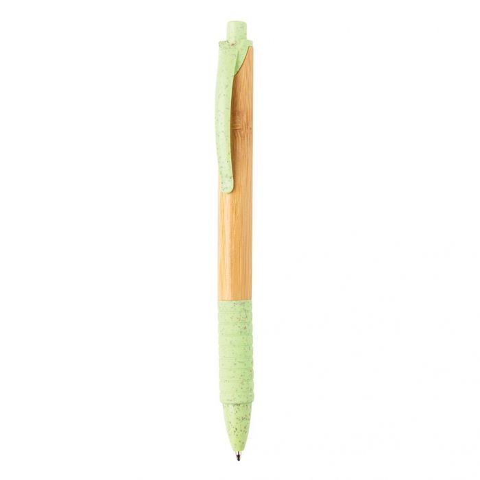 Bamboe & tarwestro pen, groen - 1