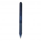 X9 frosted pen met siliconen grip, donkerblauw - 2