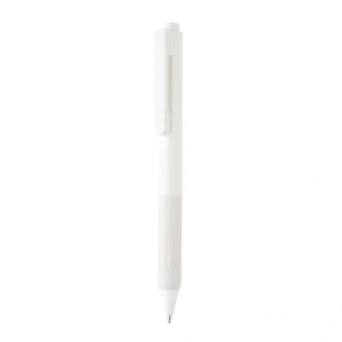 X9 pen met siliconen grip, wit - 1