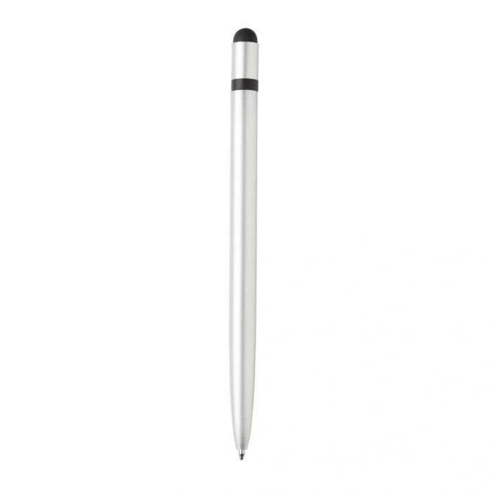 Aluminium stylus balpen, zilver - 1