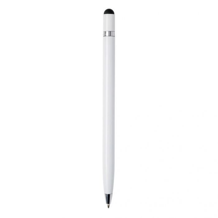 Simplistic metalen pen, wit - 1