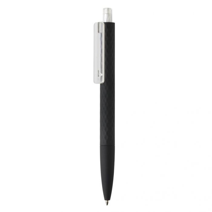 X3 zwart smooth touch pen, transparant - 1