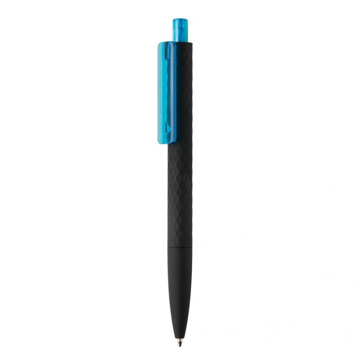 X3 zwart smooth touch pen, blauw - 1