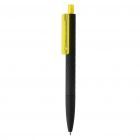 X3 zwart smooth touch pen, geel