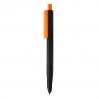 X3 zwart smooth touch pen, oranje