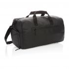 Fashion black PVC vrije weekendtas, zwart