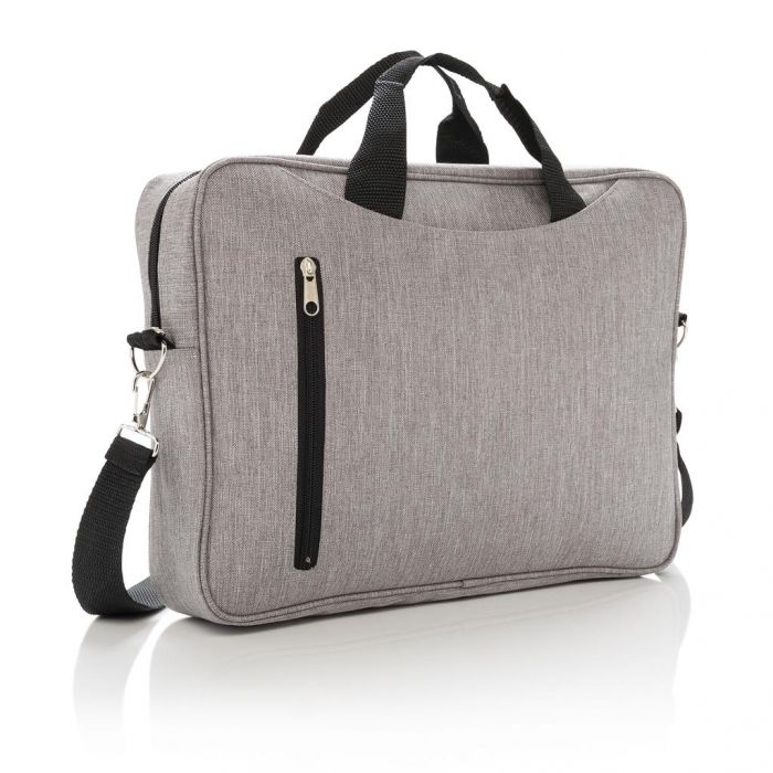 Basic 15” laptop tas PVC-vrij, grijs - 1