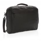 Fashion black PVC vrije 15.6" laptop tas, zwart