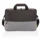 Duo color RPET 15.6" RFID laptop tas PVC vrij, grijs - 2