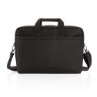 Swiss Peak deluxe vegan lederen laptop tas PVC vrij, zwart - 2