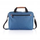 PVC vrije fashion duo tone laptop tas, blauw - 3