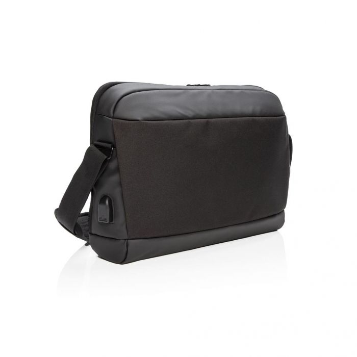 Madrid RFID USB 15.6" laptop tas PVC-vrij, zwart - 1