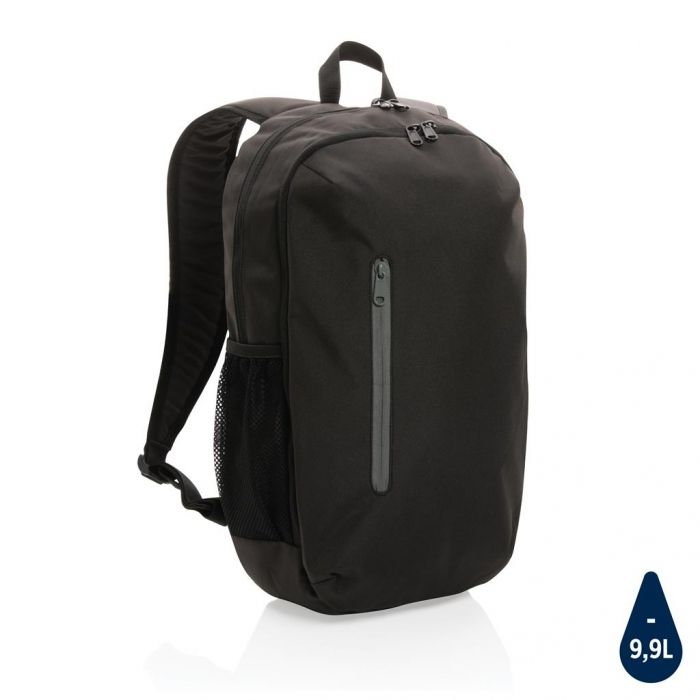 Impact AWARE™ 300D RPET casual rugzak, zwart - 1
