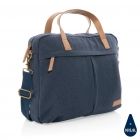 Impact AWARE™ 16 oz. recycled canvas laptoptas, blauw - 1